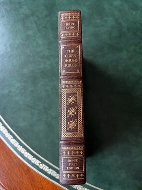 Collectible Signed Hardcover Book The Cider House Rules by John Irving